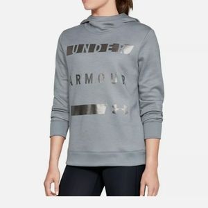 New Under Armour Metallic Armour Fleece Hoodie